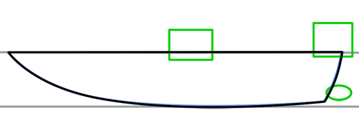 520x182 Cartoon Boat Step