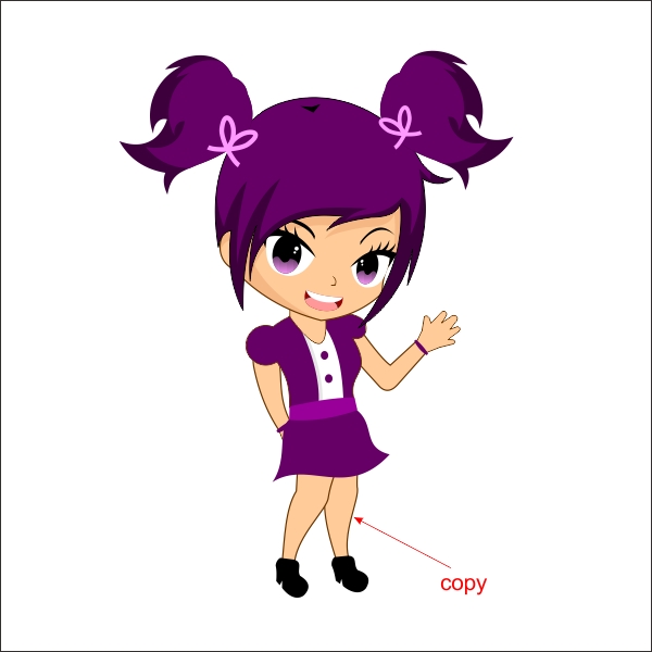 600x600 drawing an anime cartoon in corel draw