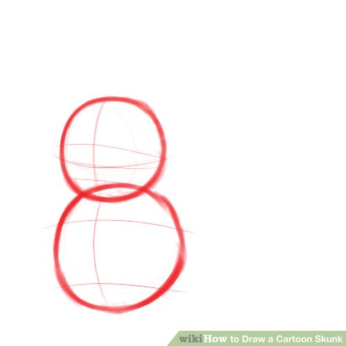 500x500 How To Draw A Cartoon Skunk Steps