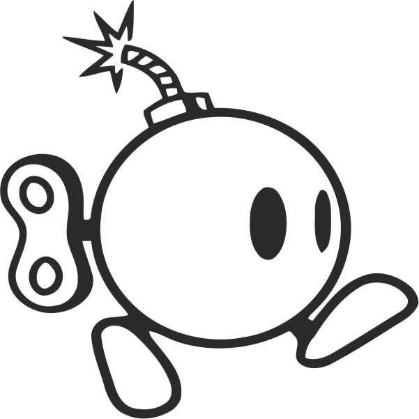 601x601 Cartoon Bomb