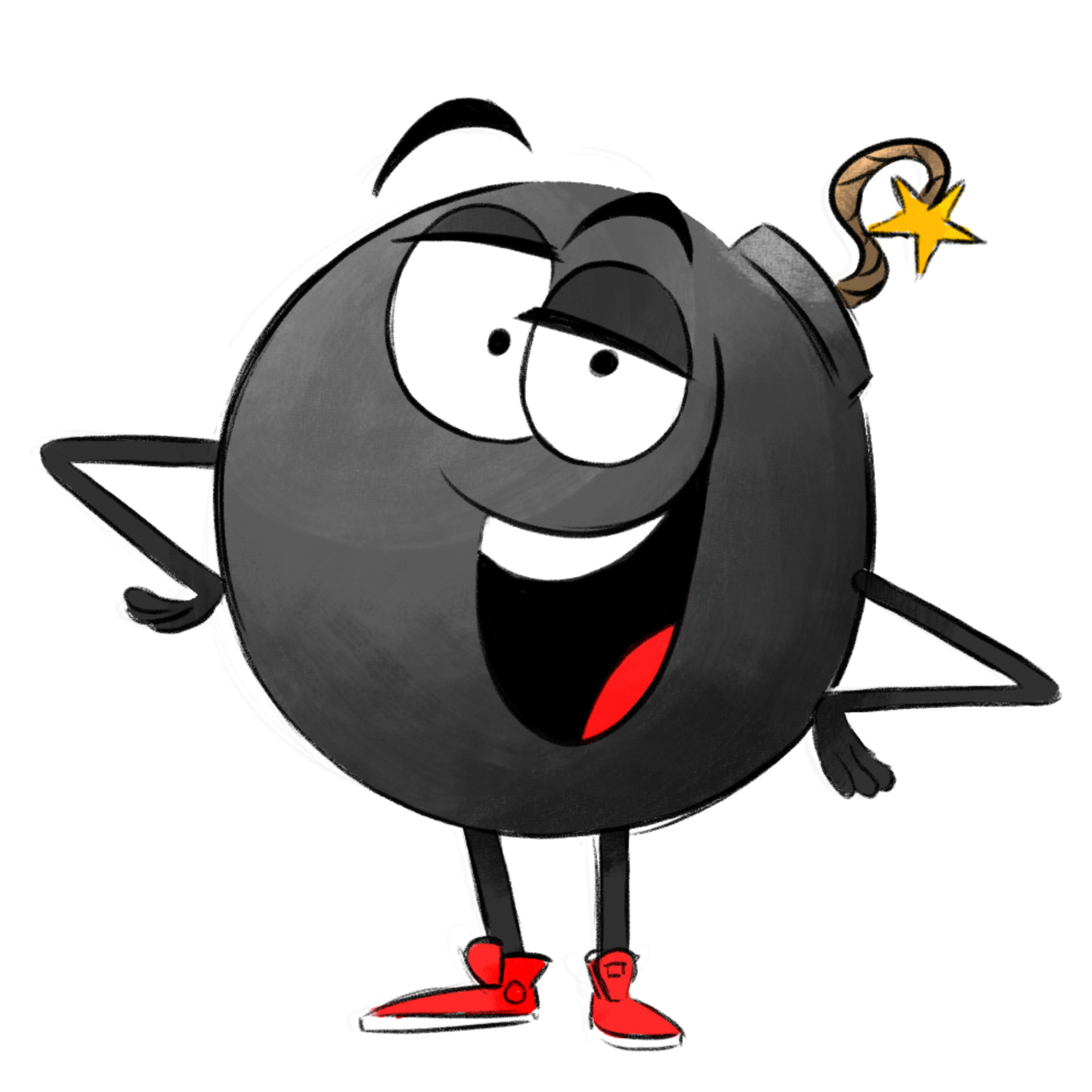 1920x1920 I Made The Giant Bomb Logo As A Cartoon Character