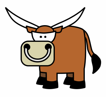 350x320 Drawing A Cartoon Bull In How To Draw Animals Drawings