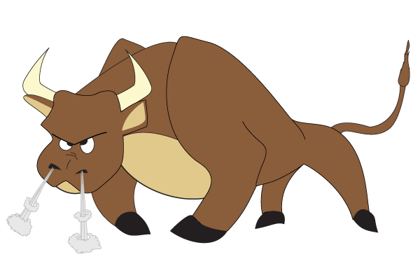 600x400 Free Angry Cartoon Bull Vector Image Free Vectors Angry