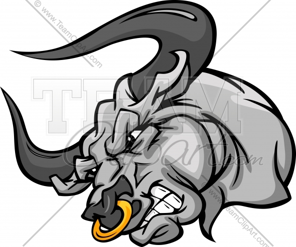 590x494 Bull Mascot Clipart Cartoon Image Easy To Edit Vector Format