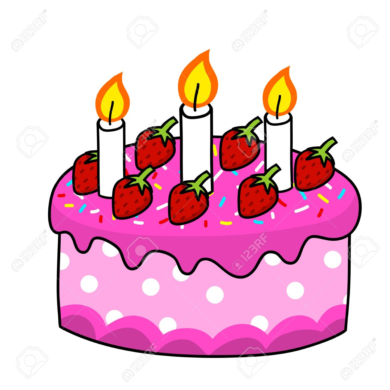 1299x1300 Cartoon Cake Drawing Cartoon Cake Hand Drawing Vector Royalty Free