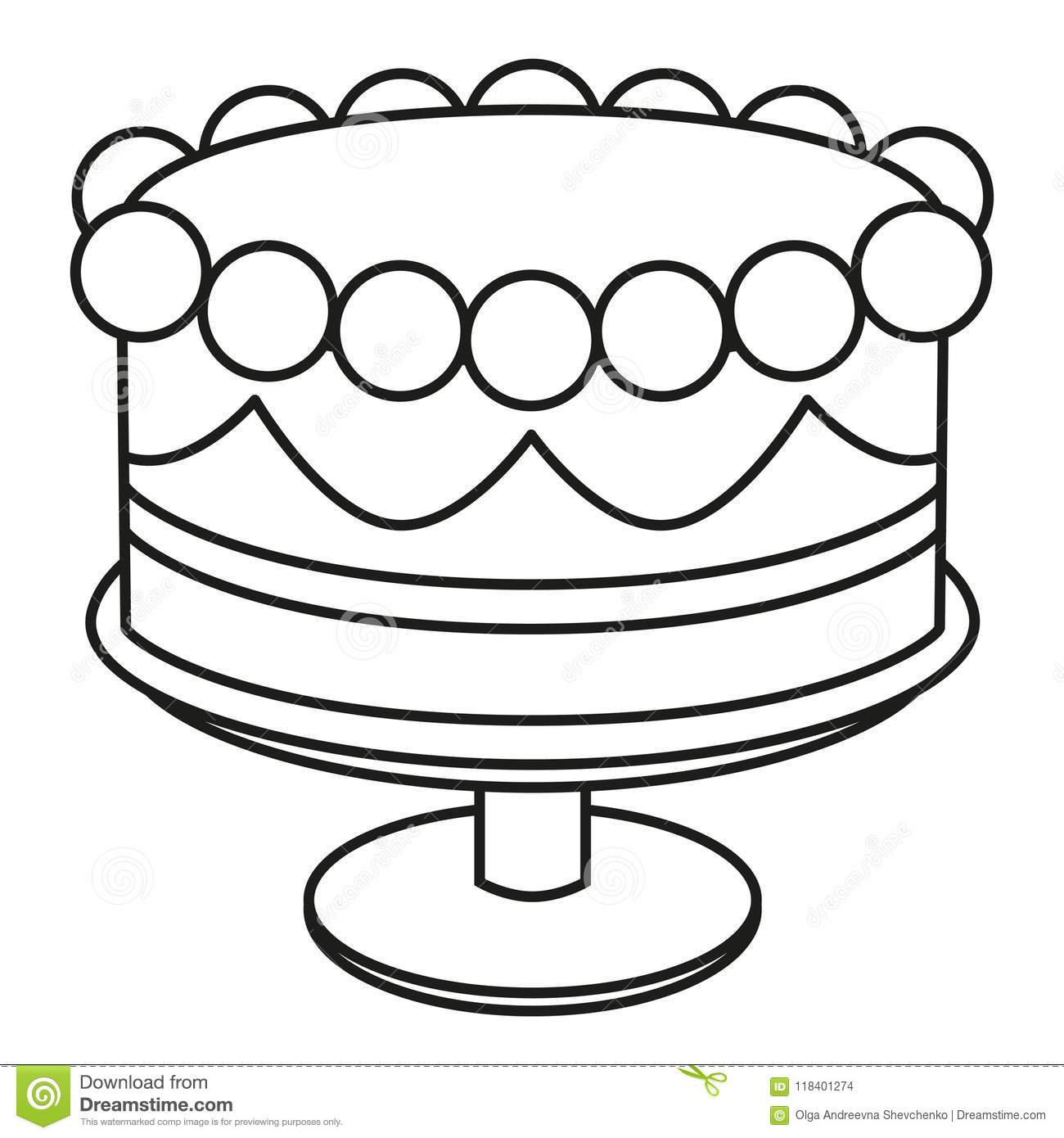 Cartoon Cake Drawing Free download on ClipArtMag