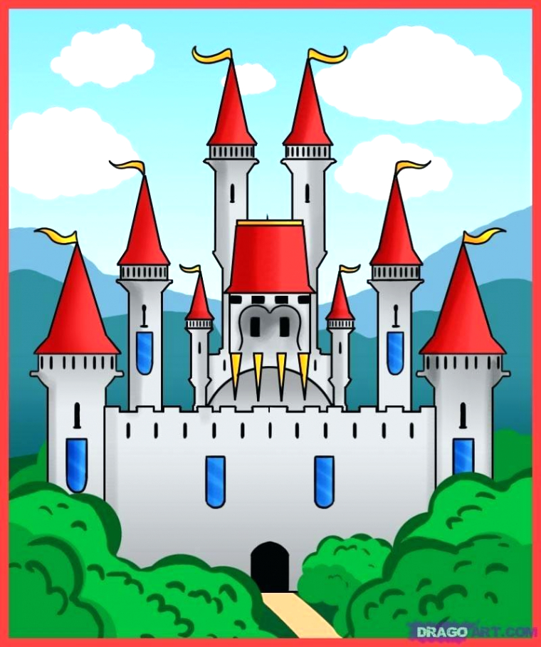 760x908 How To Draw A Castle Easy Dans Learn To Draw A Sand Castle