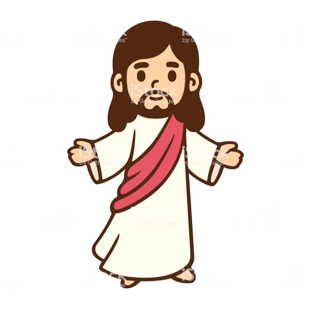 1024x1024 Cartoon Jesus Drawing Vector