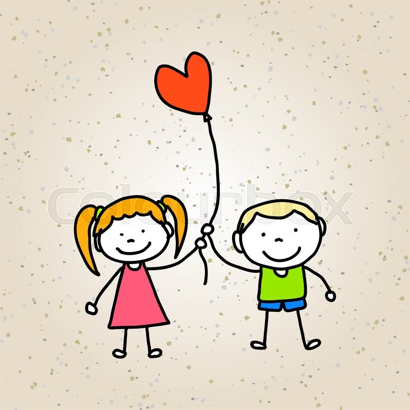 800x800 Hand Drawing Cartoon Character Stock Vector Colourbox