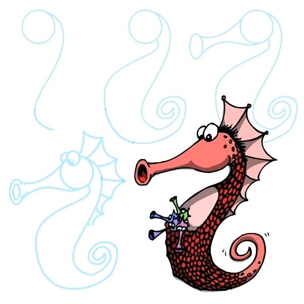 600x600 Cartoon Drawing Step