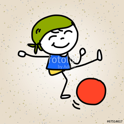 500x500 Hand Drawing Cartoon Character Happy Kids Stock Image And Royalty