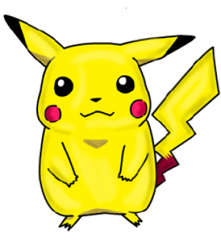 320x350 How To Draw Pikachu, Step