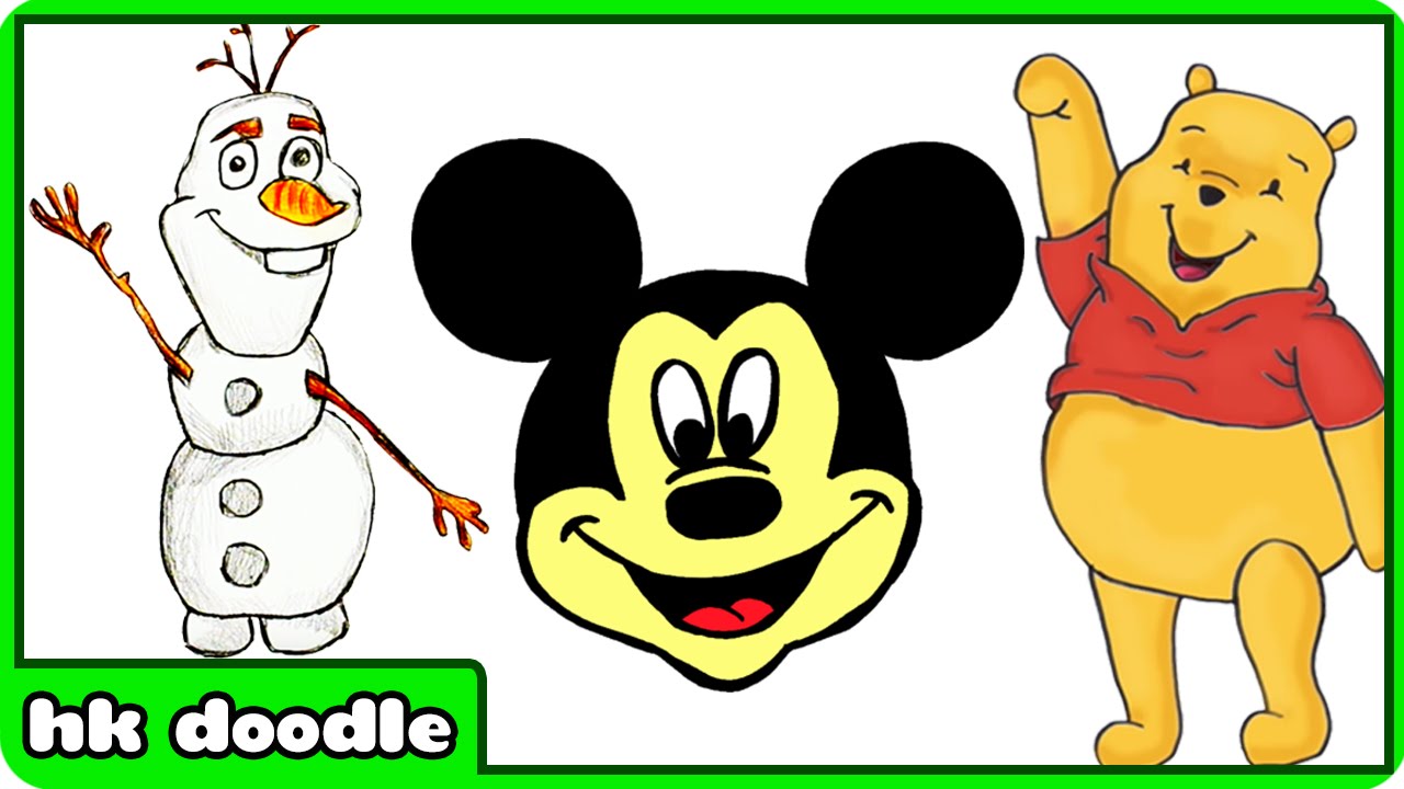 1280x720 Huge Collection Of 'easy Drawing Disney Characters' Download More