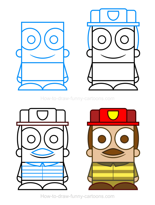 Cartoon Characters Drawing Step By Step | Free download on ClipArtMag