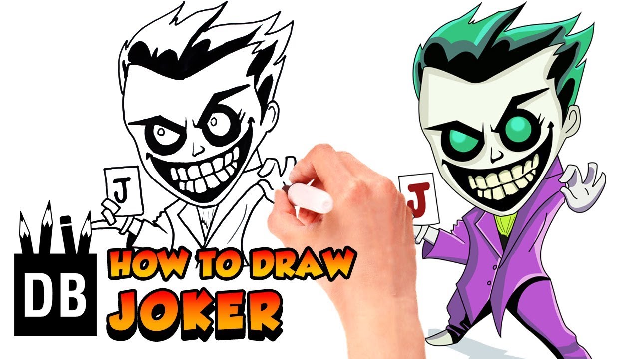 1280x720 How To Draw Joker Dc Comics Drawing For Kids Drawing Box