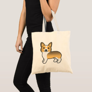 307x307 Corgi Drawings Bags Zazzle Ca