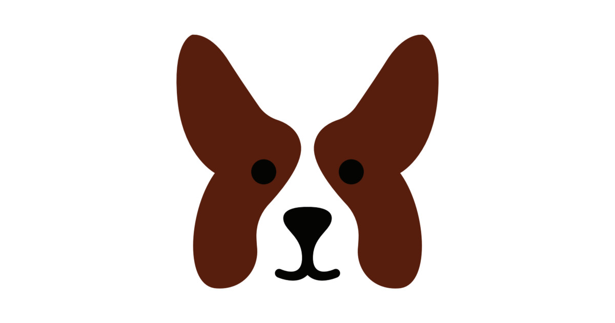 1200x630 drawing of welsh corgi dog head