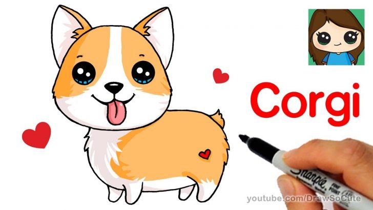 728x410 Excellent Cartoon Dog Drawing For Beginners Cat And Line