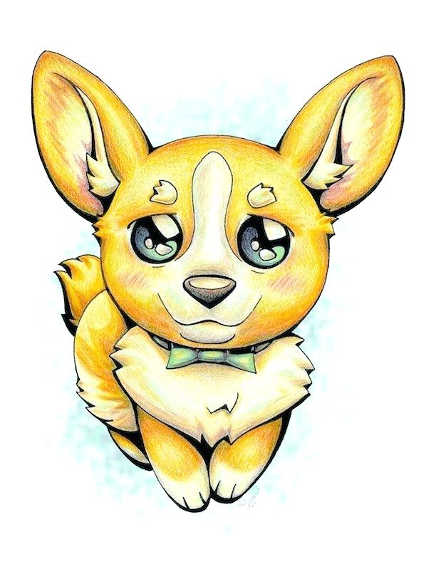 612x792 cute puppy drawing zupa
