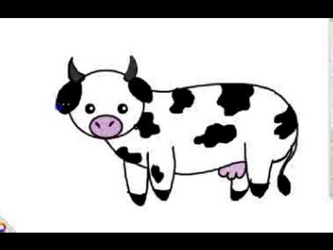 480x360 How To Draw A Cartoon Cow