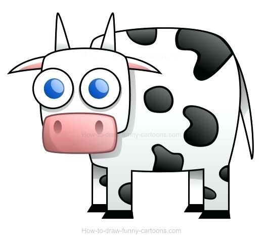 520x483 Cartooncow Eating Cow Mascot Cartoon Cow Face Drawing