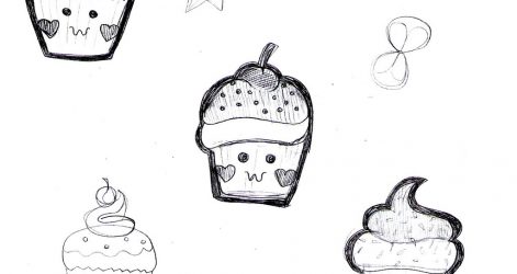 471x250 Cupcake Drawing Images Pictures Video Cute Girl Easy Step