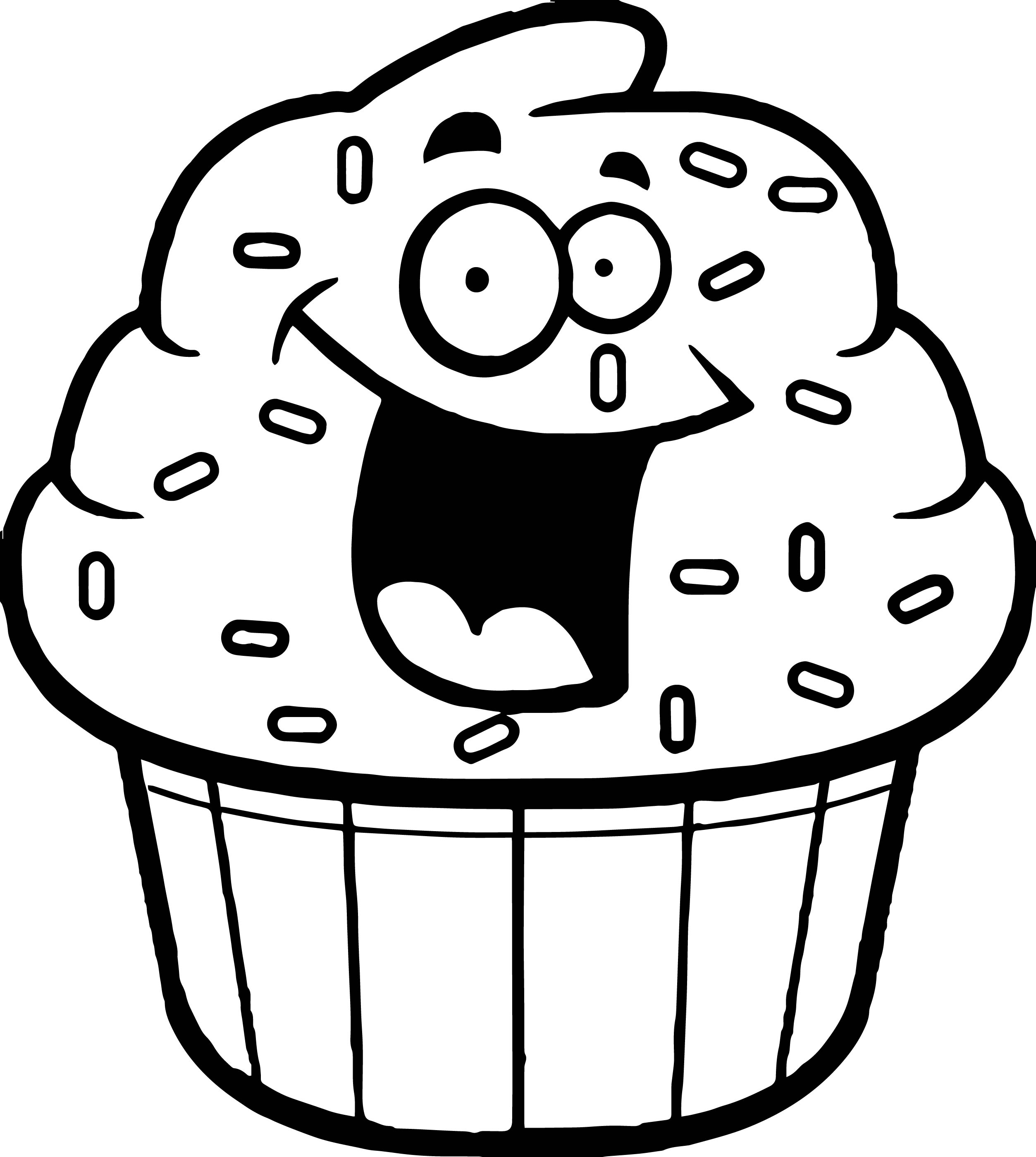 2506x2798 Amazing Cartoon Cupcake Coloring