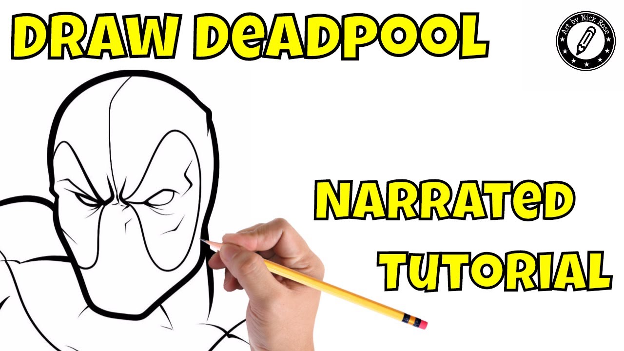 1280x720 Learn To Draw Deadpool Cartoonstep