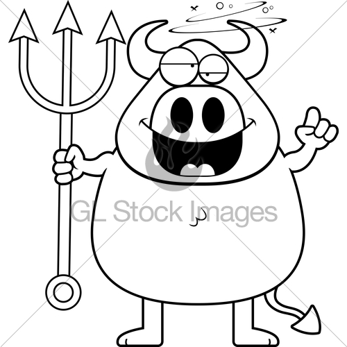 500x500 Drunk Cartoon Devil Gl Stock Images