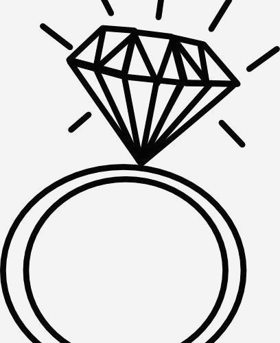 408x500 Diamond Cartoon Drawing