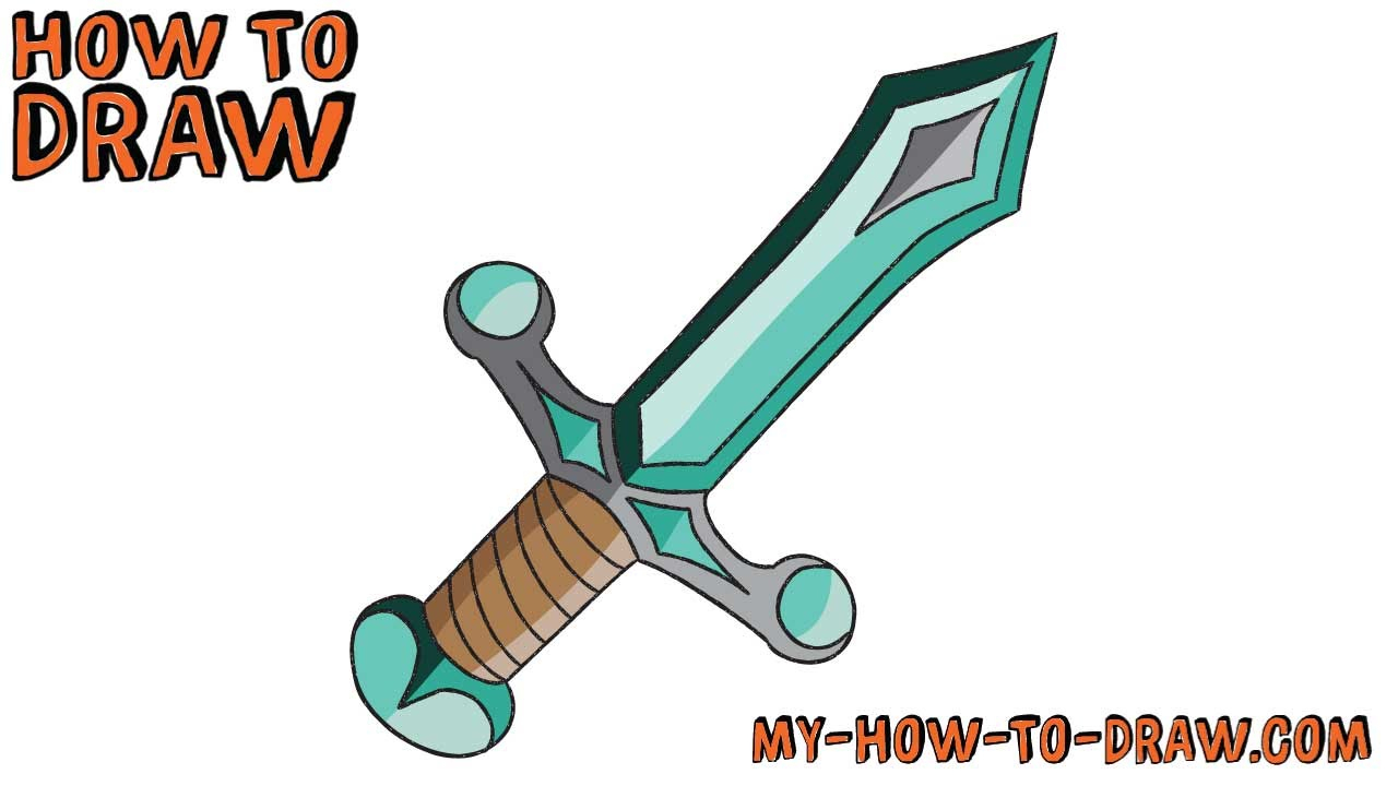 1280x720 Cartoon Sword Drawing And Cartoon Sword Drawing How To Draw