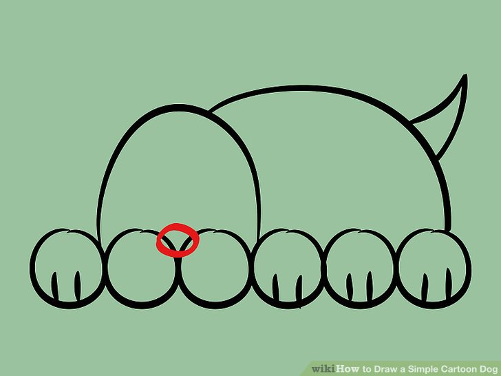 728x546 How To Draw A Simple Cartoon Dog Steps