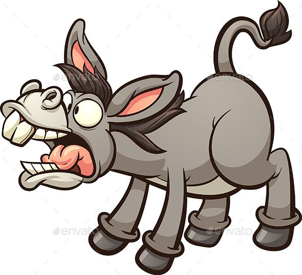 590x536 Braying Donkey Braying Cartoon Donkey Vector Clip Art