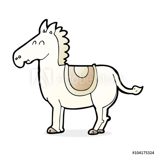 500x500 Cartoon Donkey