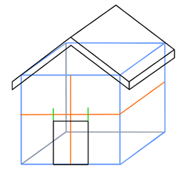 260x242 Cartoon House Step