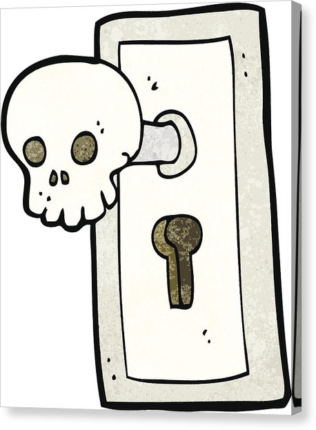 458x622 Cartoon Spooky Door Knob Drawing