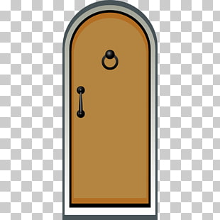 310x310 drawing door cartoon, door, brown and grey door illustration png