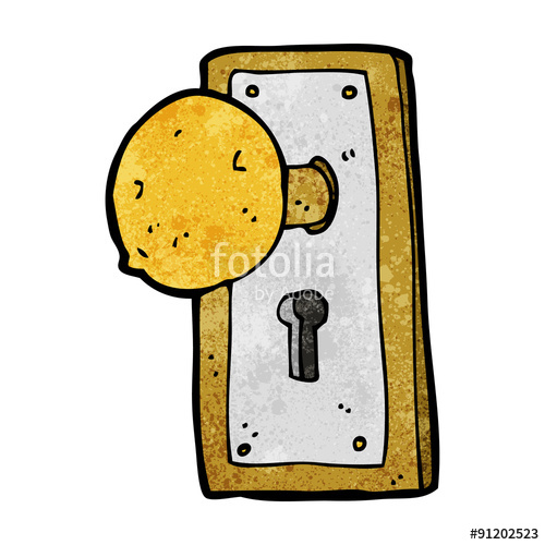 500x500 Cartoon Old Door Knob Stock Image And Royalty Free Vector