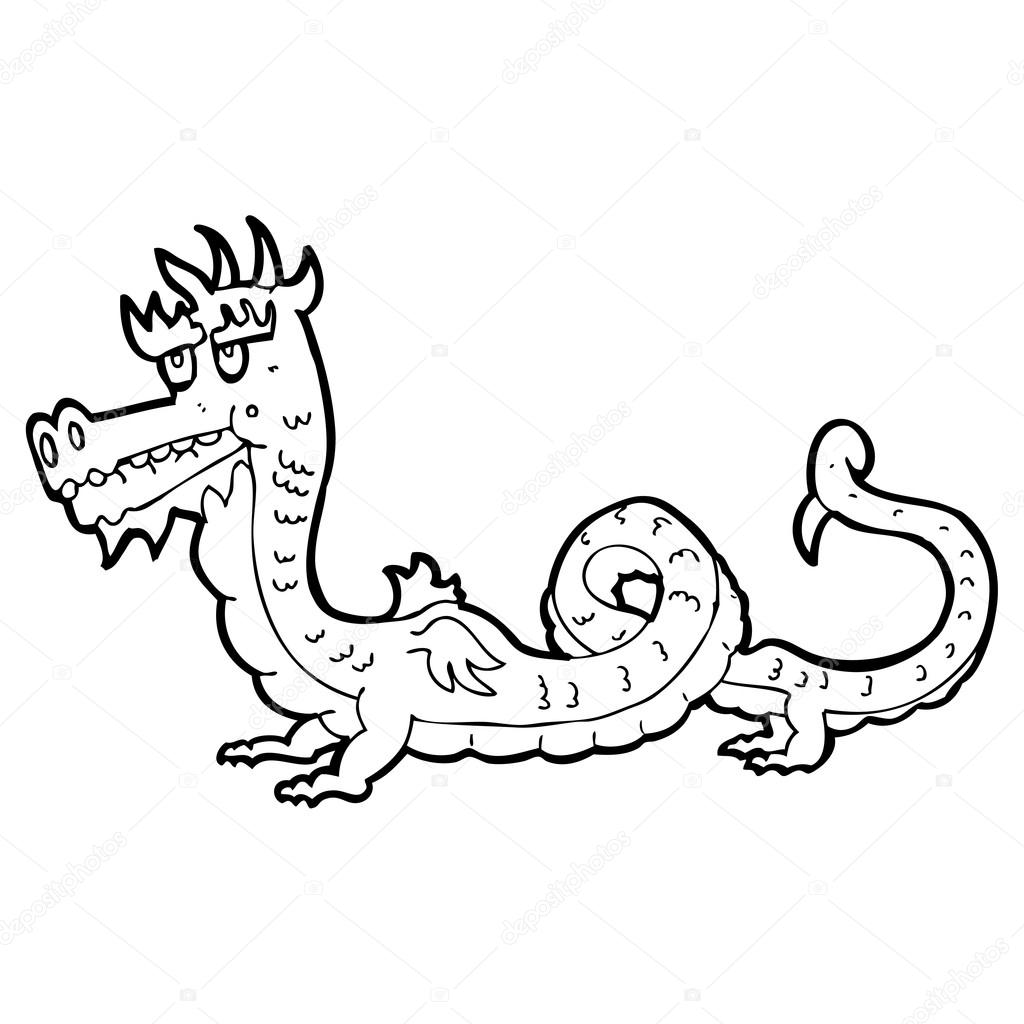 1024x1024 Huge Collection Of 'chinese Dragon Cartoon Drawing' Download More