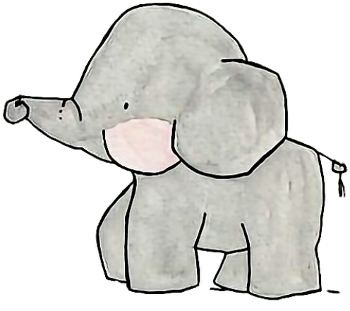 496x441 Drawing Elephants Cute Transparent Png Clipart Free Download
