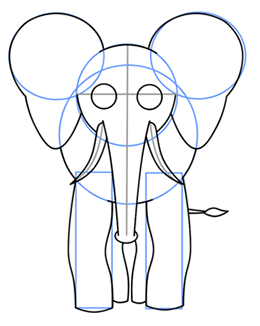 260x326 Cartoon Elephant Step