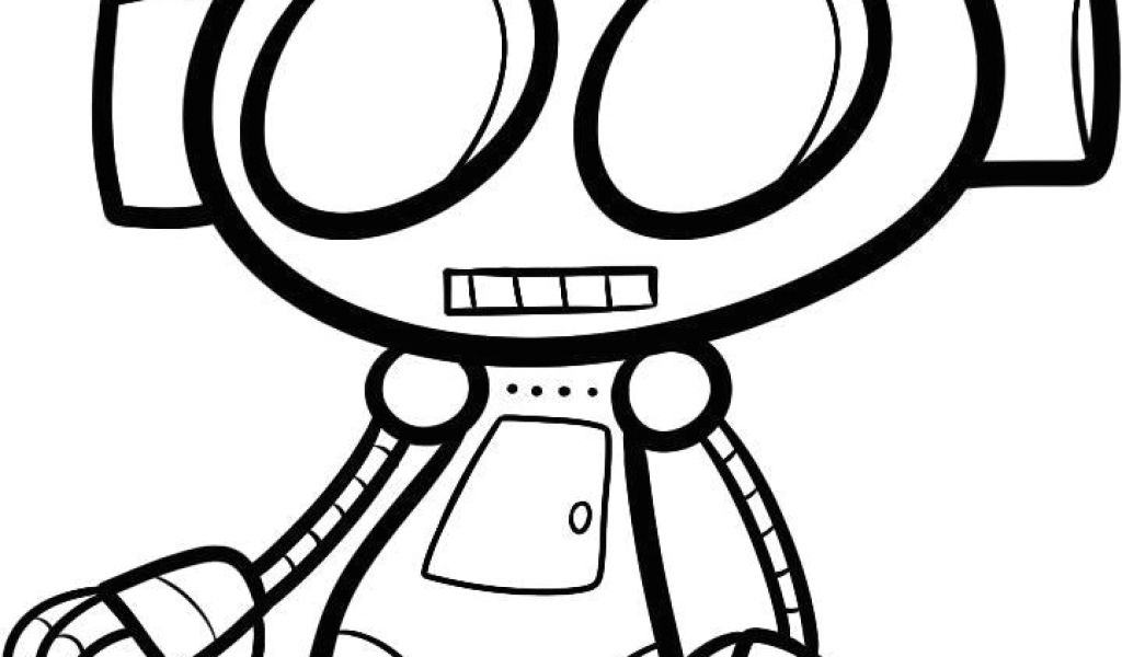 1024x600 Cartoon Drawing Robot Step