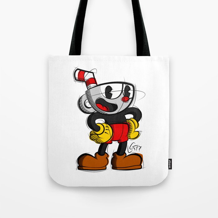 700x700 Cup Head Digital Drawing, Cartoon Art, Games Art, Cup Head Print