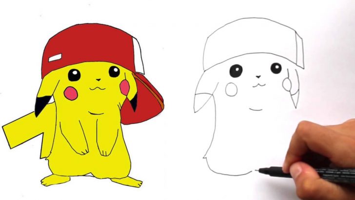 728x410 Pikachu Drawing Easy Step