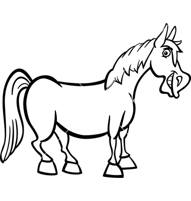 380x400 Cartoon Horse Drawings