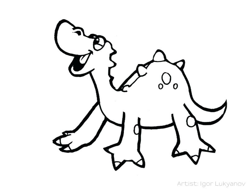 800x608 Easy Dinosaur Drawing Cute Dinosaur Drawing Easy Cartoon Dinosaur