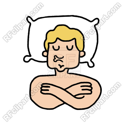 400x400 Guy On Pillow Sleeps Cartoon Sleeping Man Drawing Vector Image