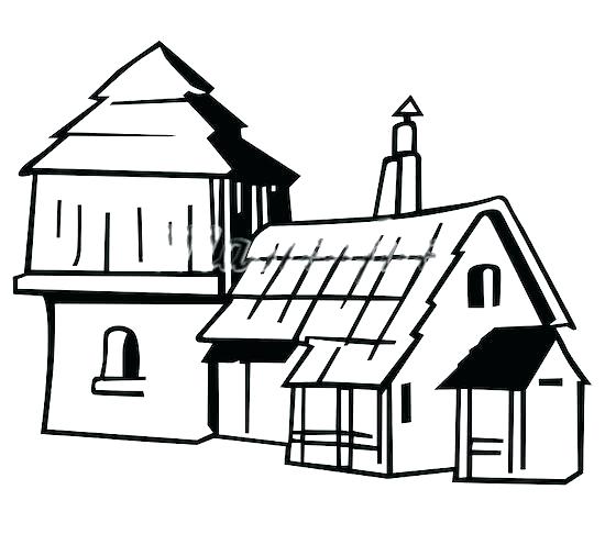 550x486 Cartoon Farm House Agriculture A Small Cartoon Farmhouse