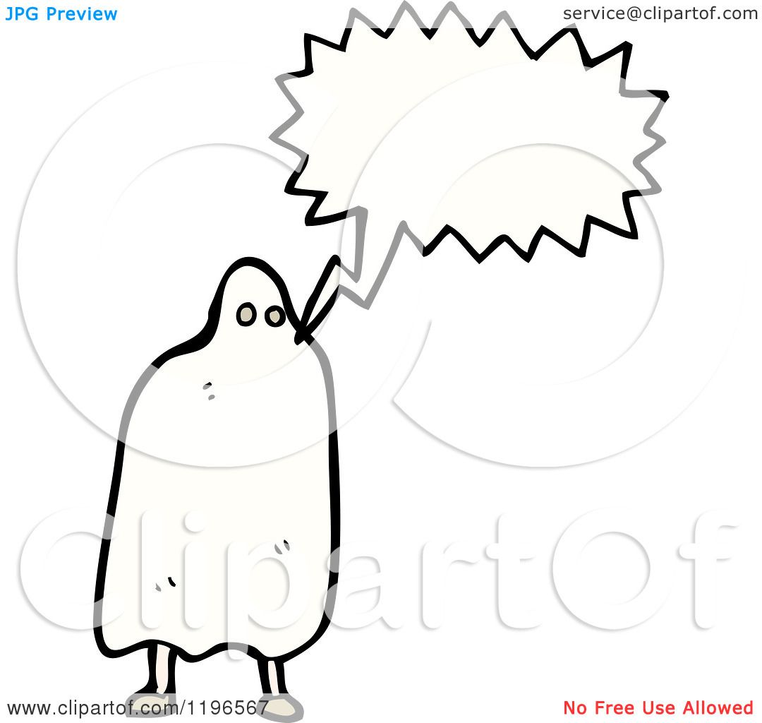 1080x1024 Cartoon Of A Person In A Ghost Costume Speaking