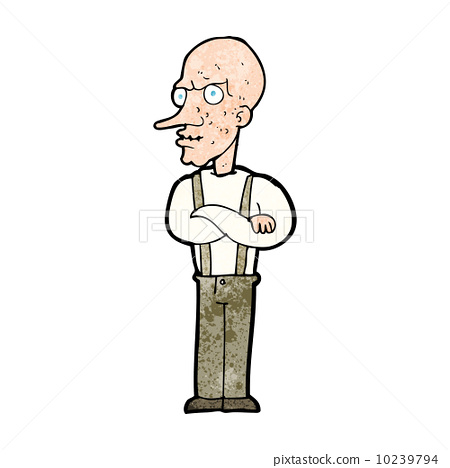 450x468 Cartoon Mean Old Man